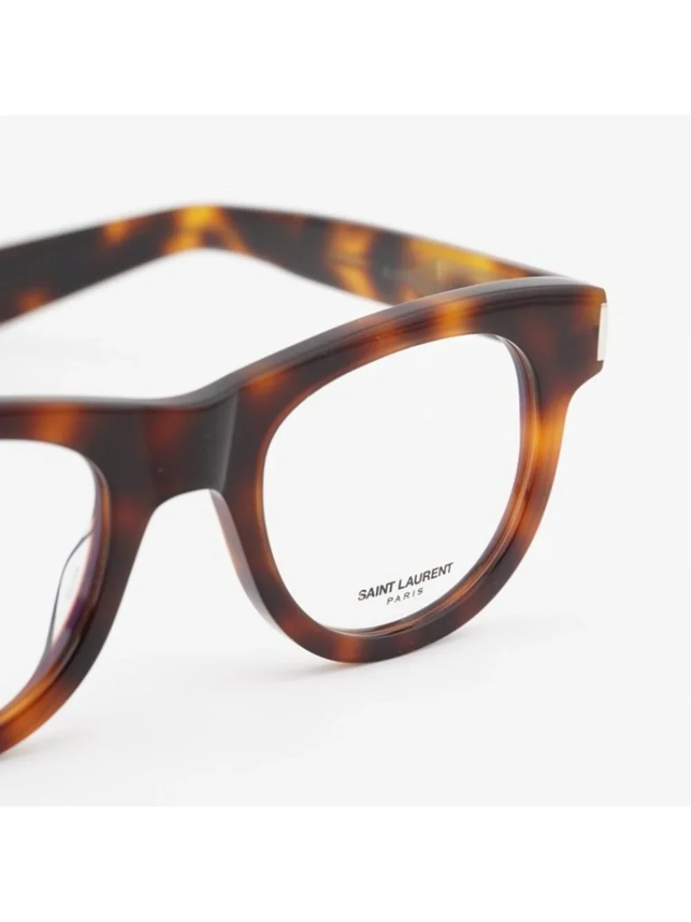 Saint Laurent SL571 OPT 003 Eyeglasses Havana 49mm Round Frame